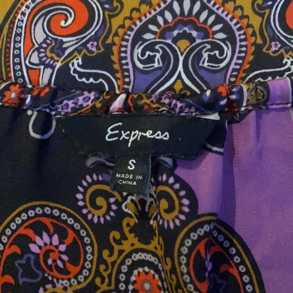 Express Faux Silk Satin Bandana Cami Tank Size S - Picture 11 of 13